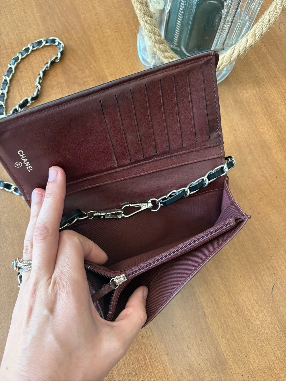 CHANEL continental quilted